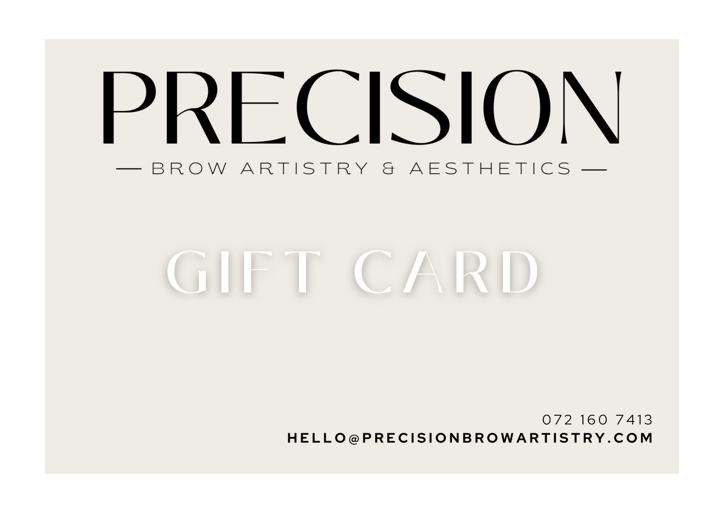 Procedure Gift Card