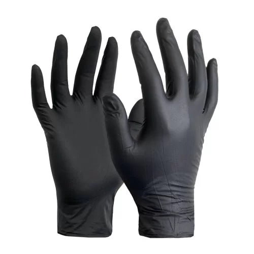 Medical Grade Black Nitrile Gloves (100)